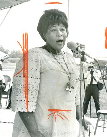 Ella Fitzgerald was a frequent participant in the Lorton Jazz Festival. (Credit: Reprinted with permission of the DC Public Library, Star Collection, © Washington Post.)