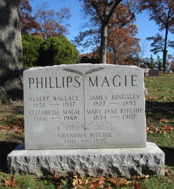Elizabeth Magie’s grave in Columbia Cemetery, in Arlington. (Image source: findagrave.com)