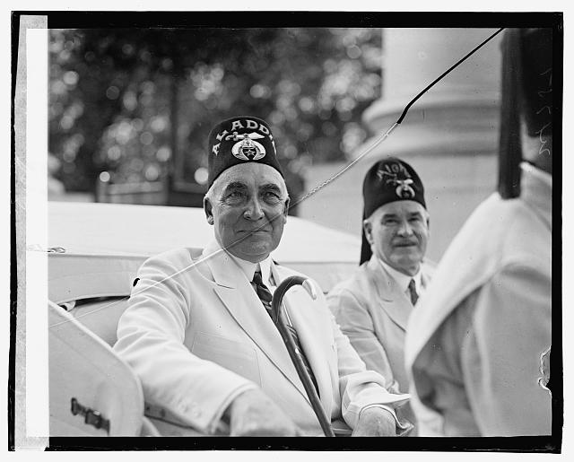 Shriners Parade, Washington, D.C. Harding & McCandless. District of Columbia United States Washington D.C. Washington D.C, 1923. [June 5] Photograph. https://www.loc.gov/item/2016826906/.