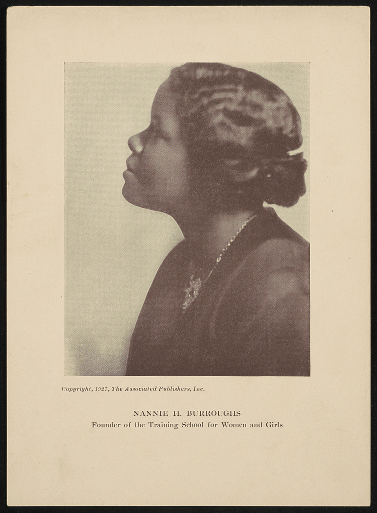 a historic photograph of a woman in profile