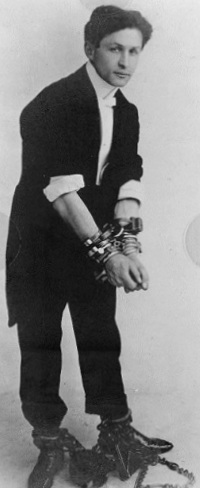 The great escape artist Harry Houdini challenges D.C.'s toughest jail cell. (Photo source: McManus-Young Collection, Library of Congress)