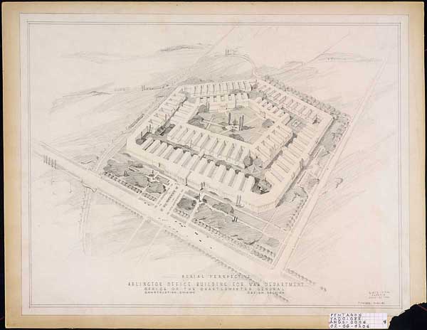 Aerial perspective of the proposed building