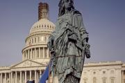 Who Stands Atop the Dome of the U.S. Capitol Building?