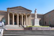 Front of Washington DC Court of Appeals with Statute of Abraham Lincoln in front.