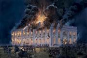 Impressions of Washington: By the Light of the White House being Engulfed in Flames