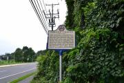 Roadside historical marker detailing the history of Odrick's Corner in Fairfax County. (Credit: Jacob Kaplan)