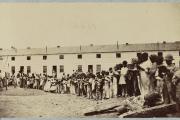 Civil War era photograph of Freedmans’ Village (Source: Library of Congress))