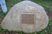 Hangman's Tree marker in Falls Church. (Credit: Jacob Kaplan)