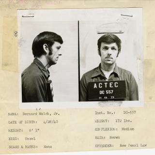Bernard Welch mugshot from 1973. (Reprinted with permission of the DC Public Library, Star Collection, © Washington Post.)