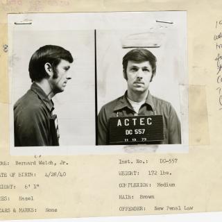 Bernard Welch mugshot from 1973. (Reprinted with permission of the DC Public Library, Star Collection, © Washington Post.)
