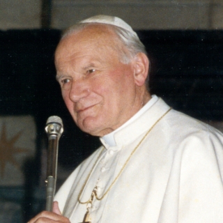 Pope John Paul II in 1991. (Source: Wikimedia Commons)