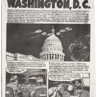 Saucers over Washington, July 19, 1952. (National Archives Identifier: 595553)
