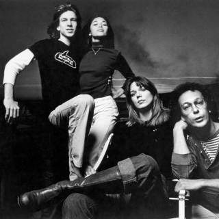 Starland Vocal Band, from left to right: Jon Carroll, Margot Chapman, Taffy Nivert, Bill Danoff