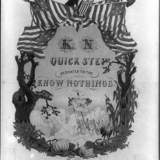 1850s sheet music dedicated to the Know Nothing party. (Source: Library of Congress)
