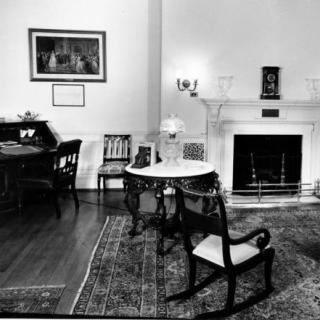 View of a sitting area in the Lincoln Bedroom at the White House