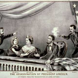 Currier and Ives, The Assassination of Lincoln at Ford's Theater, April 14, 1865. (Photo Source: Library of Congress)