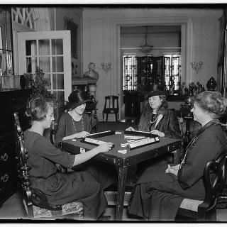 Women playing Mah Jongg in Washington, December 30, 1922. (Source: National Photo Company Collection, Library of Congress)