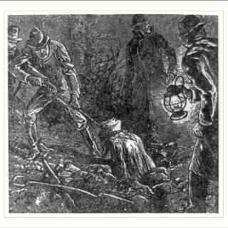 Professional grave robbers procuring a body