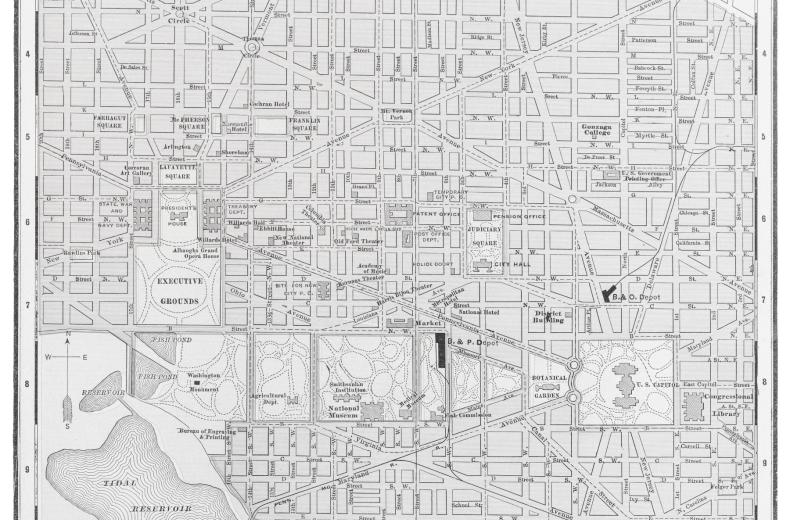 Historic map of Washington DC