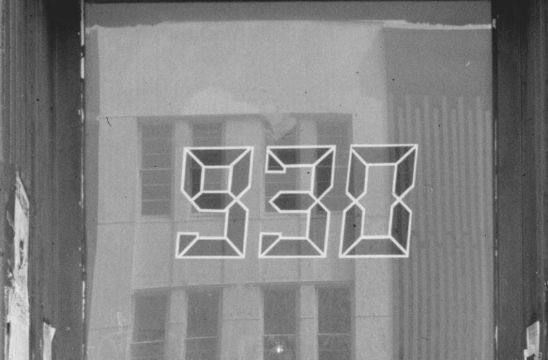 Doorway with 930 above the door.