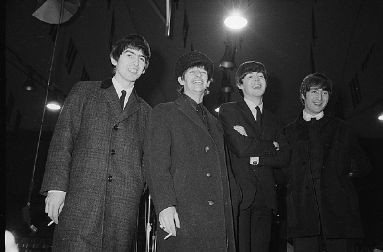 The Beatles at press conference