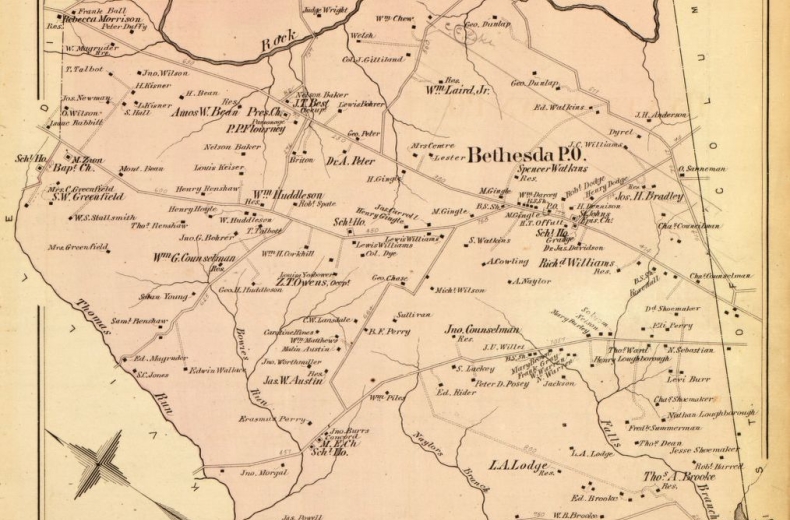 Map of Bethesda 1879