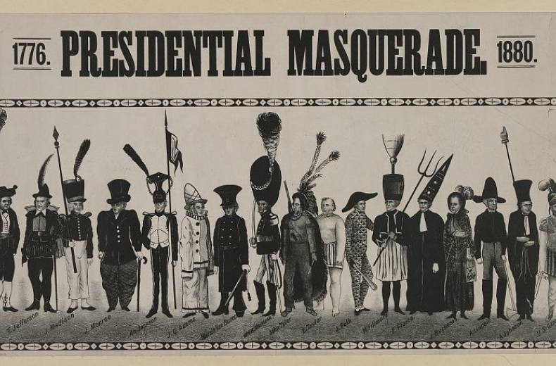 Some of the outfits worn at the Presidential Masquerade of 1880. 