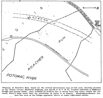 Map with newspaper caption.