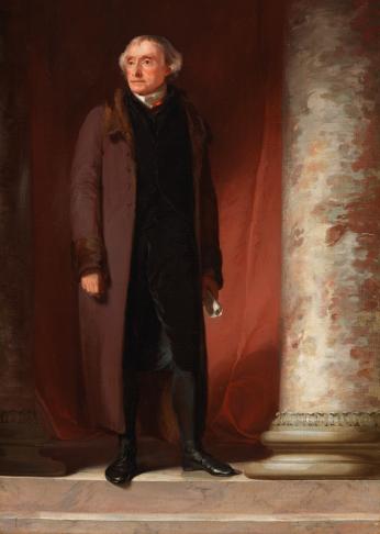 A standing portrait of Jefferson