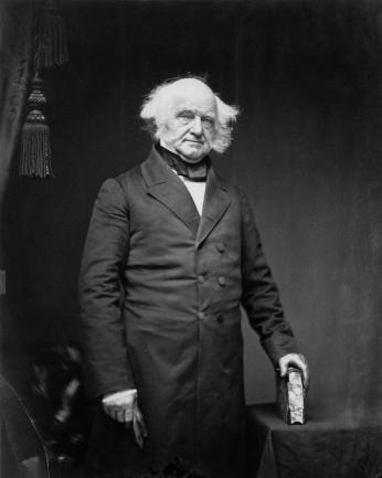 Black and white portrait of Martin Van Buren c. 1855. (Source: Metropolitan Museum of Art via Wikipedia)