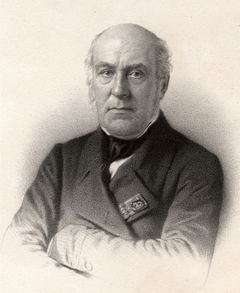 Black and white 1848 image of George Washington Lafayette. Source: Wikimedia Commons.