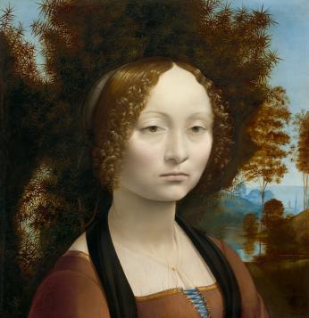 Portrait of Ginevra de' Benci by Leonardo da Vinci