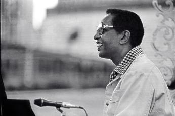 Dr. Billy Taylor, artistic adviser to the Kennedy Center on jazz from 1994-2010, had performed jazz piano his entire life. Here he is playing a festival in 1977. (Source: Wikimedia Commons)