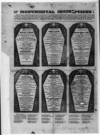 A coffin pamphlet (Source: Library of Congress)