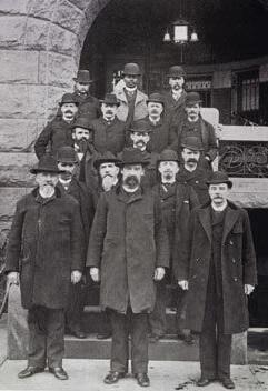 The D.C. detective force in 1894. Inspector Hollinberger is front and center. (Photo Source: Historical Society of Washington, D.C.)