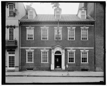 The exterior of Gadsby's Tavern (Source: Library of Congress Prints and Photographs Division, Washington, D.C.)