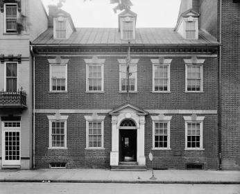 The exterior of Gadsby's Tavern (Source: Library of Congress Prints and Photographs Division, Washington, D.C.) The exterior of Gadsby's Tavern (Source: Library of Congress Prints and Photographs Division, Washington, D.C.)