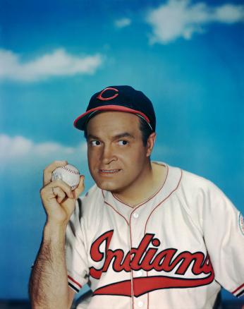 Bob Hope in Cleveland Indians uniform (Credit: Bettmann / Getty)