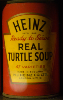 Companies like Heinz and Campbell’s shipped cans of pre-prepared turtle soup and mock turtle soup across the country and globe. (Photo Source: Flickr)