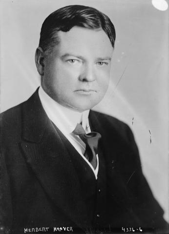 Herbert Hoover in 1917. (Source: Library of Congress)