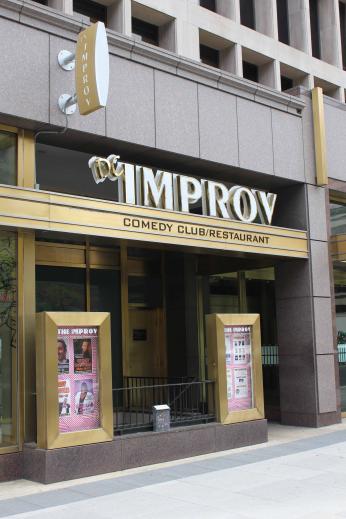 The outside of the DC Improv, Connecticut Avenue