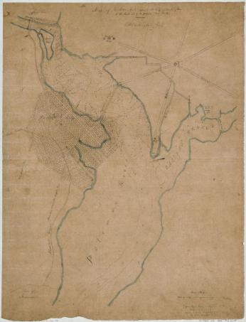1840s map of plans for Jackson City. (Source: Library of Congress)
