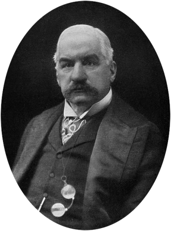 J. P. Morgan photo from Images of American Political History (Source: Wikipedia)