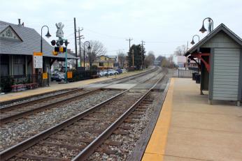 Kensington Station Modern view of Kensington Station with platform and railroad tracks