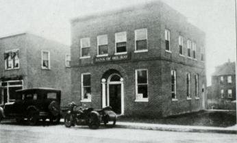 The Bank of Del Ray at the corner of Mt. Vernon and Windsor Avenue in the Town of Potomac.