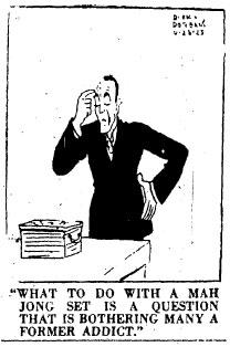 Cartoon from The Evening Star newspaper, April 25, 1925.