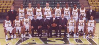 The 2006 George Mason basketball team poses for a group photo