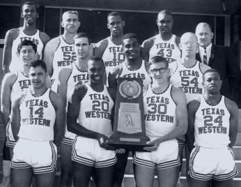 Texas Western's NCAA Championship victory over all-white Kentucky at Cole Field House in 1966 went way beyond sports. (Photo source: El Paso Times) Texas Western's NCAA Championship victory over all-white Kentucky at Cole Field House in 1966 went way beyond sports. (Photo source: El Paso Times)