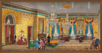 Peter Waddell, The Great Cheese, oil on canvas (Photo Source: White House Historical Association) https://www.whitehousehistory.org/photos/the-great-cheese-by-peter-waddell Peter Waddell, The Great Cheese, oil on canvas (Photo Source: White House Historical Association) https://www.whitehousehistory.org/photos/the-great-cheese-by-peter-waddell