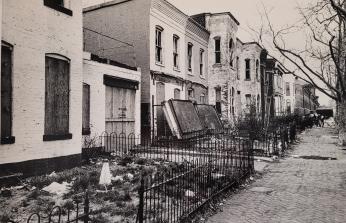 Row of rundown homes on 7th St SW Row of rundown homes on 7th St SW